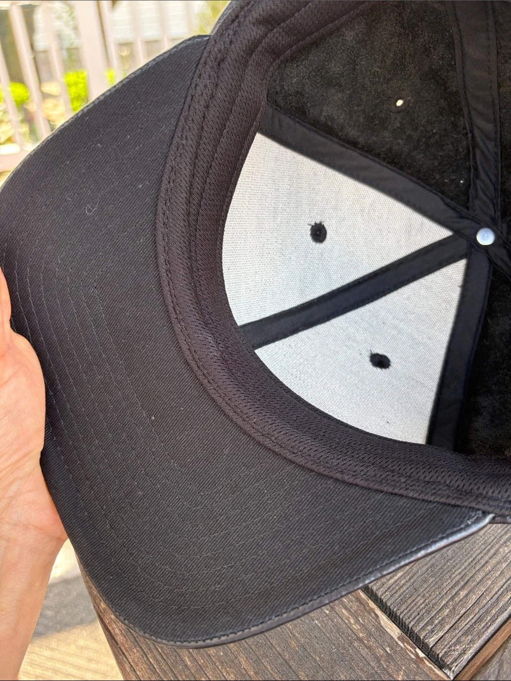 Marc By Marc Jacobs Black Leather Baseball Cap